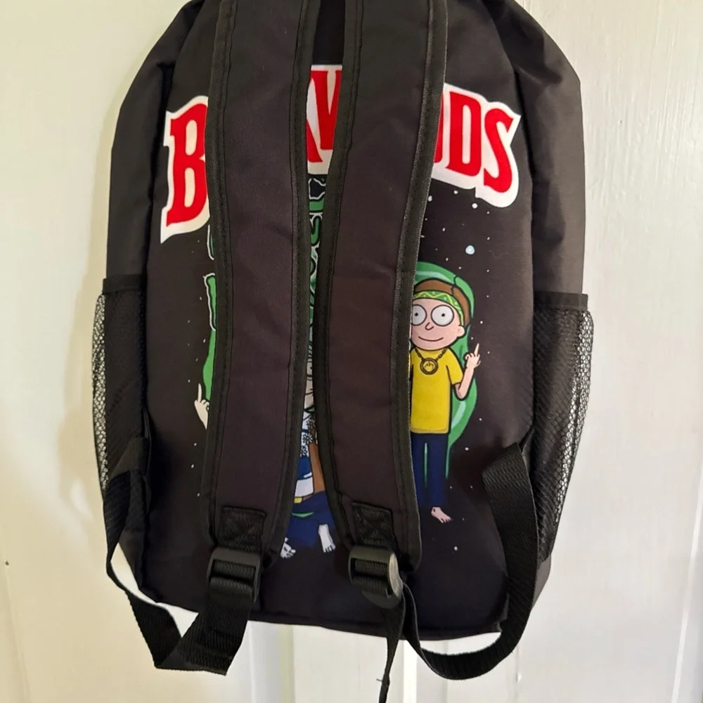 Rick and Morty Black Graphic Backpack school comedy adult swim